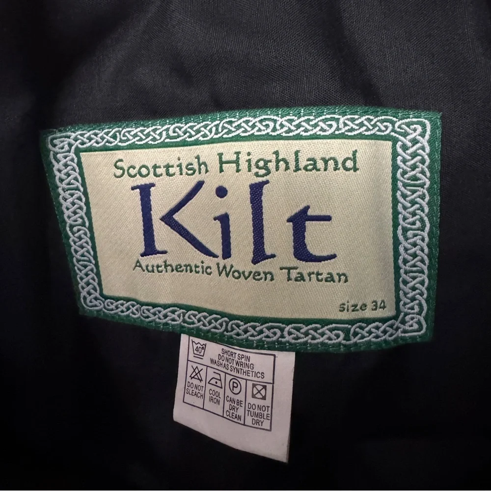 Scottish Highland Kit Authentic Woven Tartan Size 34